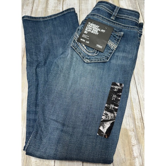 Silver Jeans Co. Denim - Silver Jeans Co Tuesday Low Rise Slim Boot Indigo Jeans W30 L31(actual 28x29)